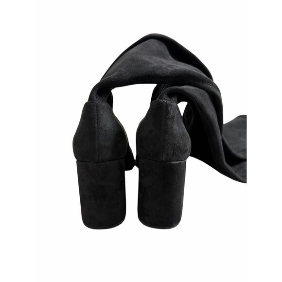 Steve Madden Tanzee Black Over The Knee Boots Size 9.5 Fabric Upper NEW - Picture 5 of 8